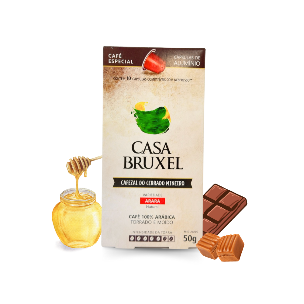 Cápsula Arara Natural â Café Especial do Cerrado Mineiro | Casa Bruxel